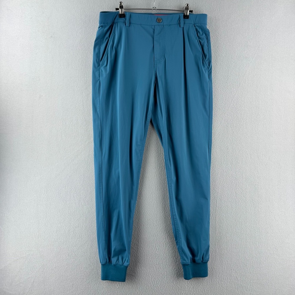 Redvanly Haliday Joggers Golf Pants Mens Medium Blue Athletic Fit Stretch